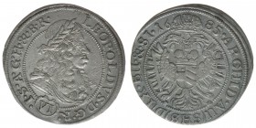 RDR Österreich Habsburg
Kaiser Leopold I.

6 Kreuzer 1685 Breslau
2,91 Gramm, ss/vz