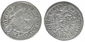 RDR Österreich Habsburg
Kaiser Leopold I.

3 Kreuzer 1669 SHS Breslau
1.71 Gramm, ss++