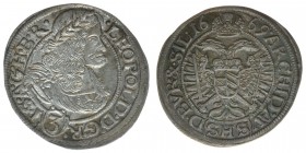 RDR Österreich Habsburg
Kaiser Leopold I.

3 Kreuzer (Groschen) 1669 SHS Breslau
Her.1538, 1,60 Gramm, vz