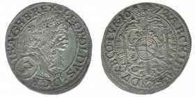 RDR Österreich Habsburg Kaiser Leopold I. 1657-1705
3 Kreuzer 1672 Wien
Herinek 1318
1,50 Gramm vz+