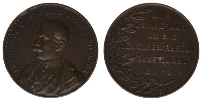 Kaisertum Österreich
Erzherzog Otto Franz Josef 
Bronzemedaille 1904 zur Erinner...