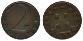 Österreich 1. Republik
2 Groschen 1934
3,27 Gramm, ss