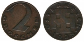 Österreich 1. Republik
2 Groschen 1938
3,34 Gramm, ss