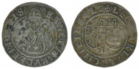 ERZBISTUM SALZBURG Leonhard von Keutschach 1495-1510

4 Kreuzer - Batzen 1514
Zöttl 67, Probszt 107, 3,11 Gramm, ss