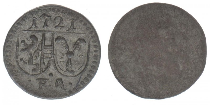 ERZBISTUM SALZBURG Franz Anton Fürst von Harrach 1709-1727
Pfennig 1721

Zöttl 2...