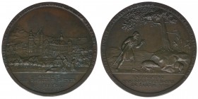 Böhmen
Medaille 1806 
Entdeckung des Töplitzer Bades

Bronze
21.64g
vz