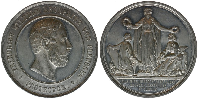 SACHSEN Wittenberg Friedrich Wilhelm Kronprinz von Preussen

Zinnmedaille 1869 
...