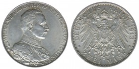 PREUSSEN Wilhelm II. 1888-1918
2 Mark 1913 A aus Anlass des 25-jährigen Regierungsjubiläums
AKS 142, 11,13 Gramm, ss/vz