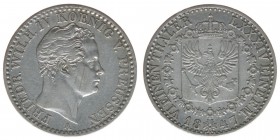 PREUSSEN Friedrich Wilhelm IV.

1/6 Taler 1847 A
5,28 Gramm, ss+