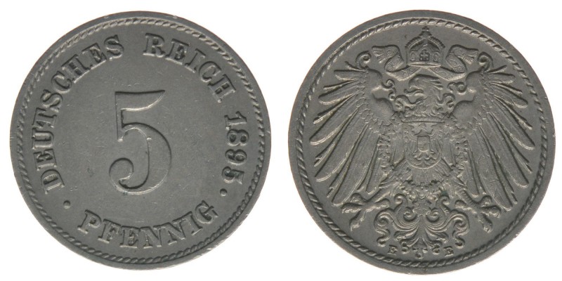 DEUTSCHES REICH
5 Pfennig 1895 E
ss