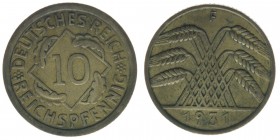 DEUTSCHES REICH
10 Reichspfennig 1931 F
ss