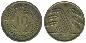 DEUTSCHES REICH
10 Reichspfennig 1933 A
ss