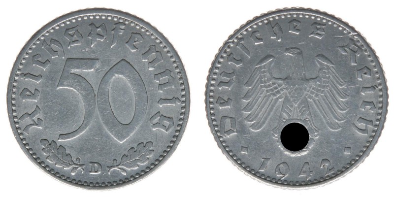 DEUTSCHES REICH
50 Reichspfennig 1942 D
ss