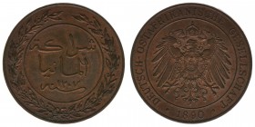 Deutsch Ostafrikanische Gesellschaft 
1 Pesa 1890
Kupfer, 6.55 Gramm, vz