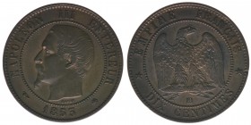 Frankreich Napoleon III.
Dix Centimes 1853 B

Kupfer
9.76g
ss++