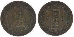 Französisch Indochina
1 Centime 1893 A

Bronze
9.88g
ss

Kahnt/Schön 1
