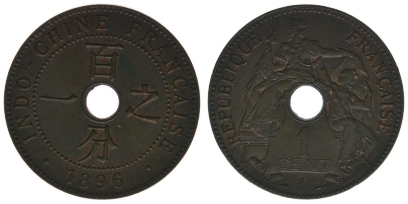 Französisch-Indochina

1 Cent 1896
Kupfer, 7,63 Gramm, ss/vz