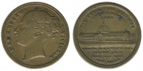 Großbritannien London exhibition building
Medaille 1862

Bronze
4.36g
ss