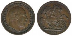 Großbritannien Edward VII.
Jeton Bronze 1906

Bronze
3.49g
ss/vz