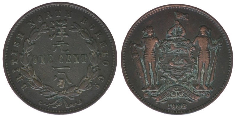 British Nord-Borneo
1 Cent 1886

Bronze
8.84g
ss