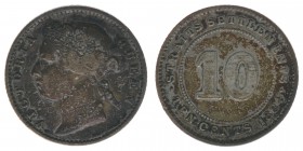 Großbritannien Straits Settlements

10 Cents 1884
Silber
2.68g
ss

Kahnt/Schön 14
