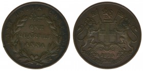 EAST INDIA COMPANY
One Quarter Anna 1835
Kupfer, 6,45 Gramm, ss