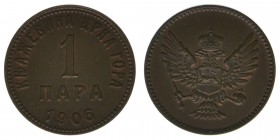 Montenegro Nikolaus I.

1 Para 1906
Schön 1, Bronze, 1.65 Gramm, vz+