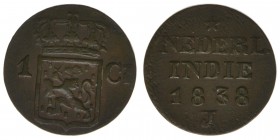 Niederländisch Indien
1 Cent 1838
Kahnt/Schön 21, 2,97 Gramm, ss/vz