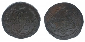 Rußland Katharina II. 
5 Kopeken 1788 EM
Kupfer, 47.77 Gramm, -vz