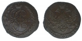Rußland Katharina II.
5 Kopeken 1792 EM
Kupfer, 44.04g Gramm, vz