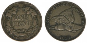 USA
One Cent 1857 - Fliegender naturalistischer Adler

ss+
Kahnt/Schön 54
Kupfer-Nickel
4.45g