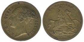 Großbritannien Queen Victoria und King Wilhelm IV.
Jeton 1830
Queen Victoria to Hannover 1830 Gaming Counter

Messing
3.73g
-ss