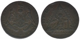 Großbritannien
Prince of Wales Copper Half Penny 
Token 1790

Bronze
9.66g
30mm
ss