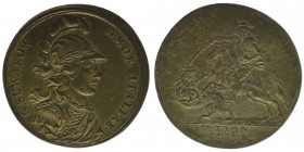 Rußland Paul I. auf G.Suwarow
Jeton 1799
Messing, 7,45 Gramm, 32mm, vz Prägeschwäche