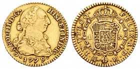 Carlos III (1759-1788). 1 escudo. 1779. Madrid. PJ. (Cal-621). Au. 3,36 g. MBC-. Est...110,00.