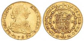 Carlos III (1759-1788). 2 escudos. 1788. Madrid. M. (Cal-459). Au. 6,74 g. MBC/MBC+. Est...220,00.