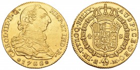 Carlos III (1759-1788). 4 escudos. 1788. Madrid. M. (Cal-315). Au. 13,53 g. Golpecitos en el canto. MBC+. Est...400,00.