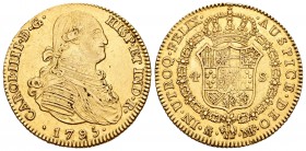 Carlos IV (1788-1808). 4 escudos. 1795. Madrid. MF. (Cal-204). Au. 13,39 g. MBC+. Est...420,00.