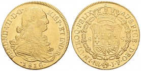 Fernando VII (1808-1833). 8 escudos. 1816. Santa Fe de Nuevo Reino. JF. (Cal-106). (Cal onza-1331). Au. 27,03 g. MBC+. Est...950,00.