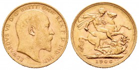 Australia. Eduardo VII. 1 soberano. 1906. Perth. P. (Km-15). Au. 7,97 g. EBC-. Est...220,00.