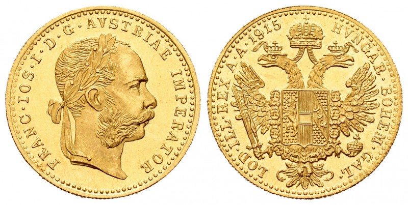 Austria. Franz Joseph I. 1 ducado. 1945. (Km-2267). (Fried-494). Au. 3,51 g. SC....