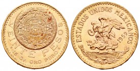 México. 20 pesos. 1959. (Km-478). (Fried-171R). Au. 16,64 g. EBC+. Est...500,00.