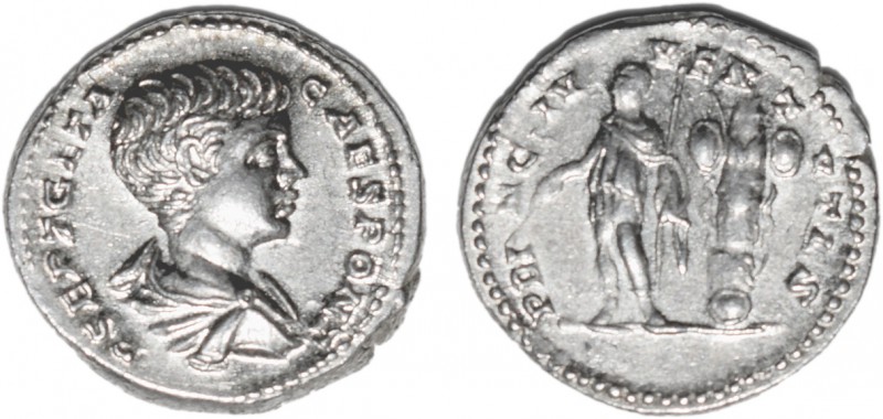 Roman - Geta (under Septimius Severus and Caracalla) (198-209)
Denarius, PRINC ...