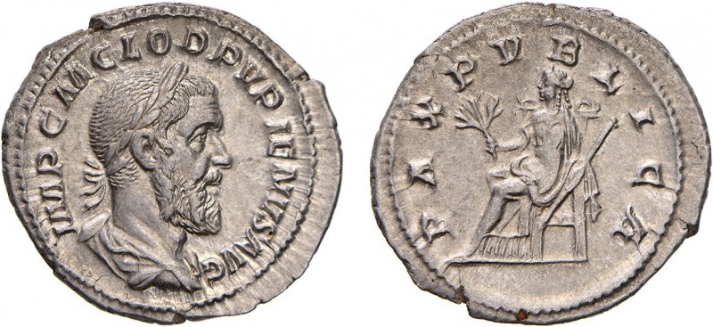 Roman - Pupienus (238)
Denarius, PAX PVBLICA, Rare, RCV 8526, RIC 4, RSC 22 (Ro...