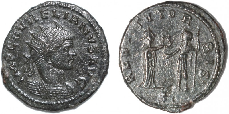 Roman - Aurelian (270-275)
Antoninianus, Billon, RESTITVT ORBIS S, RCV 11592.va...