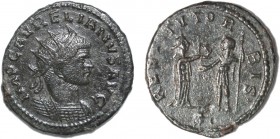 Roman - Aurelian (270-275)
Antoninianus, Billon, RESTITVT ORBIS S, RCV 11592.var, RIC 288.var (Serdica, 274-275), 4.07g, Almost Extremely Fine