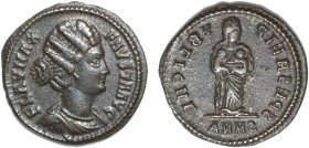Roman - Fausta
Centenionalis, Billon, SPES REIP VBLICAE, SMNA (exergue), RCV 16552, RIC VII 96 (Nicomedia, 324-325), 3.04g, Almost Extremely Fine