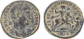 Roman - Magnentius (350-353)
Heavy Maiorina, Billon, GLORIA ROMANORVM, R-S (exergue), RCV 18801, RIC VIII 197 and 209 (Rome, 350-351), 5.25g, Very Go...