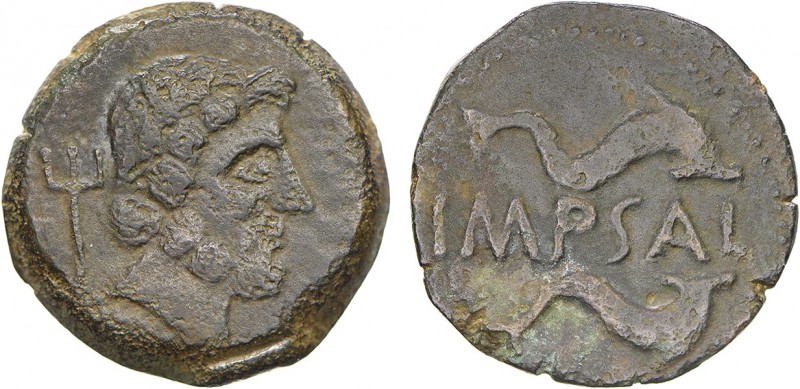 Ibero-Roman - Salacia
Asse, 50-20 BC, Alcácer do Sal, IMP SAL, Rare, G.02.01, B...