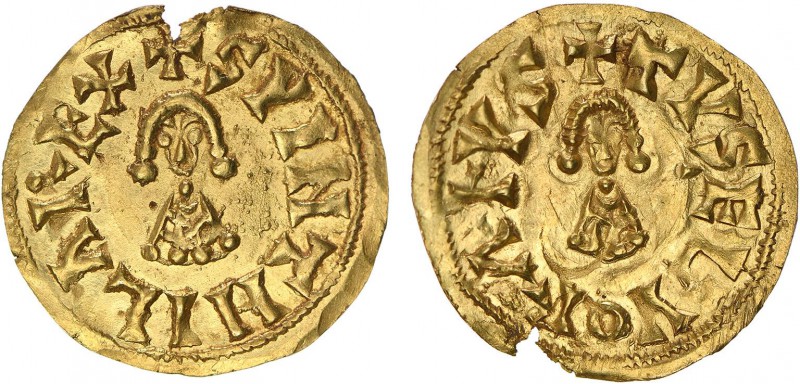 Visigoth - Suintila (621-631)
Gold - Tremissis, Elvora, defect at 12h, Rare, CN...